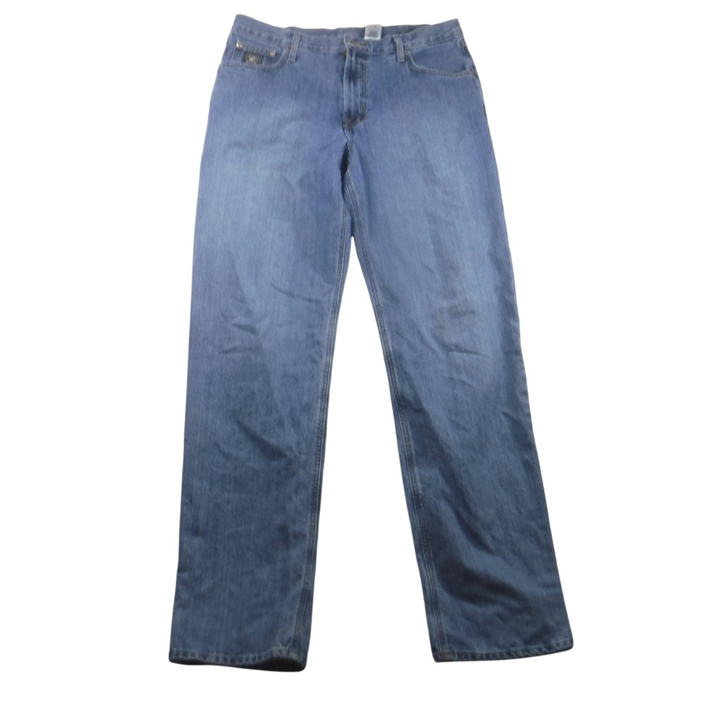 Cinch Up Mens Medium Wash Straight Leg Western‎ Denim Jeans 36x38 Western